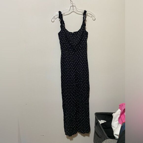 NWOT Aritzia Sunday Best Flirt Ruffle Polka Dot Jumpsuit - Picture 3 of 6